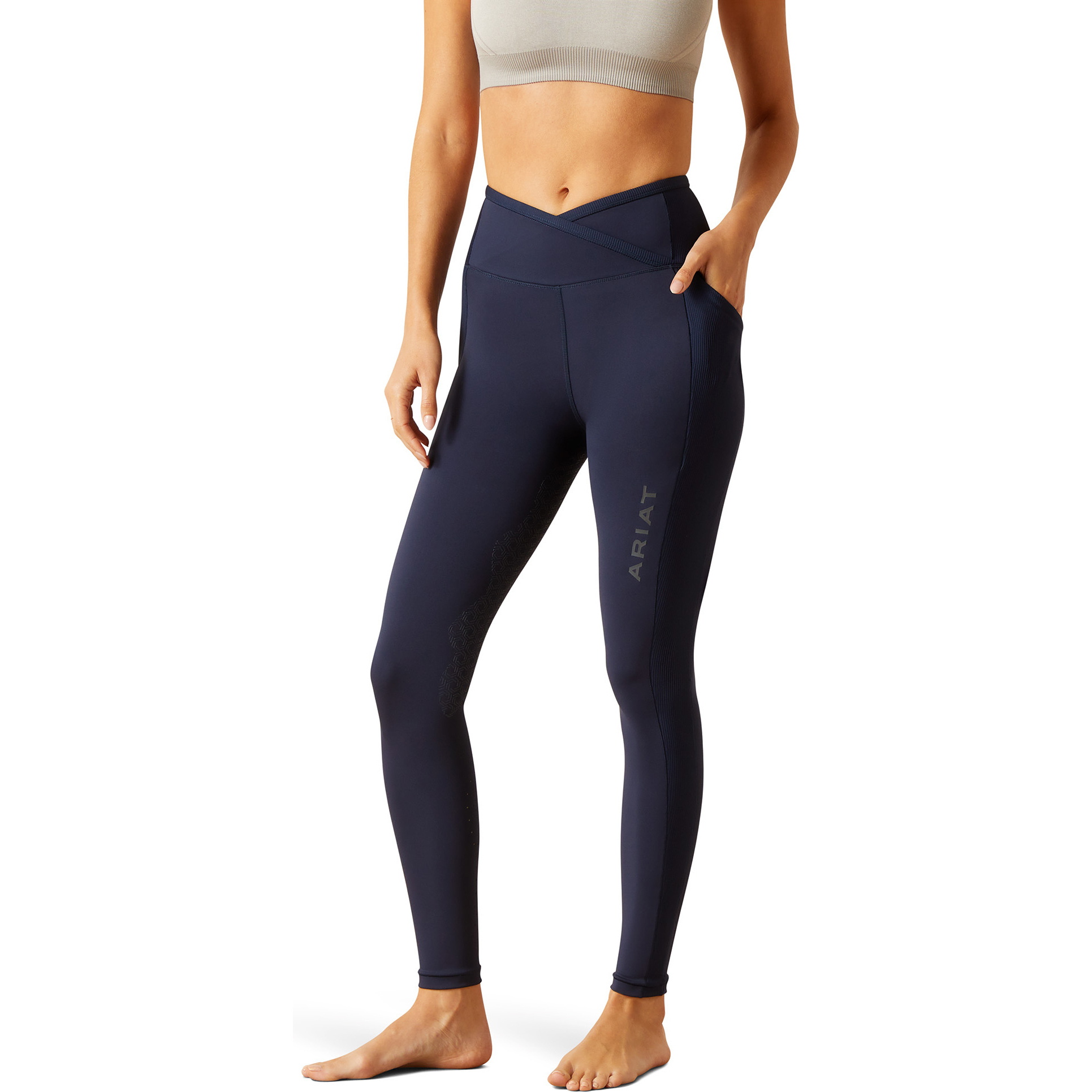 2025 Ariat Womens Eos Chic Half Grip Tight 10048919 - Navy Eclipse